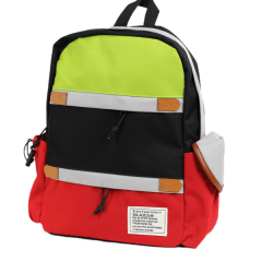 亮彩系列‧配色後背包/ 潮店專售【AL0003】(黑色)