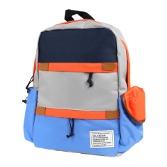 亮彩系列‧配色後背包/ 潮店專售【AL0003】(灰色)