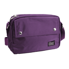 前釦普普風隨身側背包【S9300】(紫色)