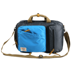 韓版高質感厚料尼龍-雙色三用後背包【L2196】(天藍色)