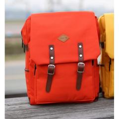 馬卡龍色系‧韓國時尚雙扣後背包【A9070】(橘色)
